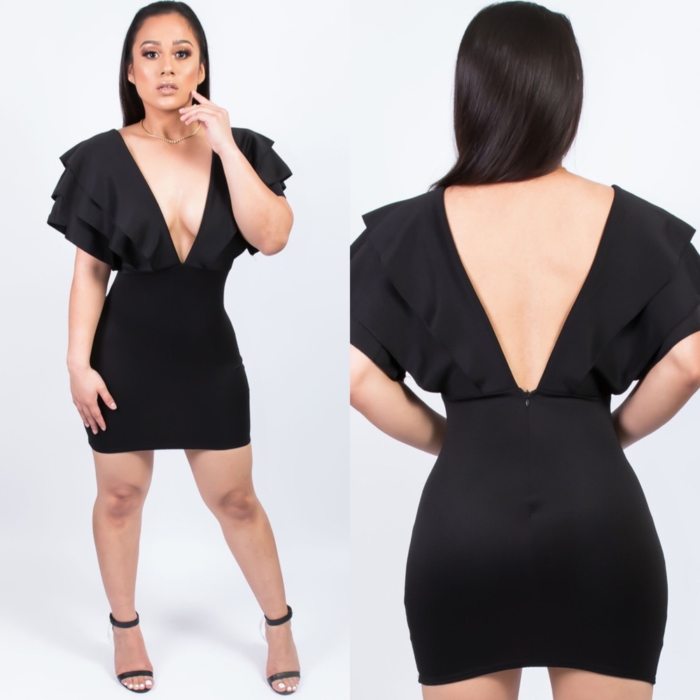 Sexy black dress